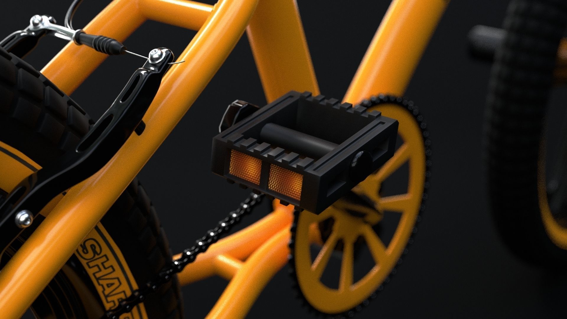 BMX Bike 3D model_4