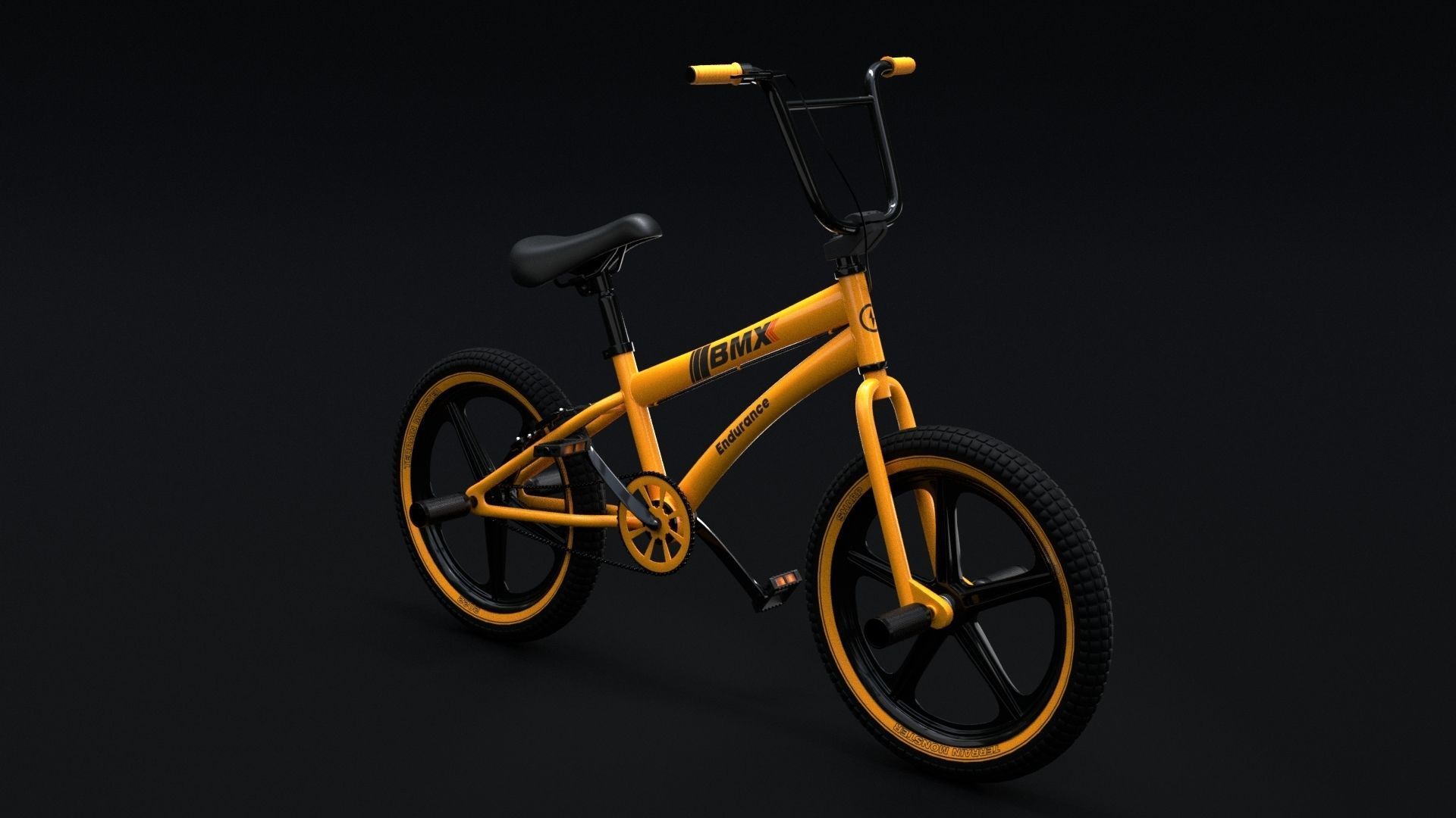 BMX Bike 3D model_2
