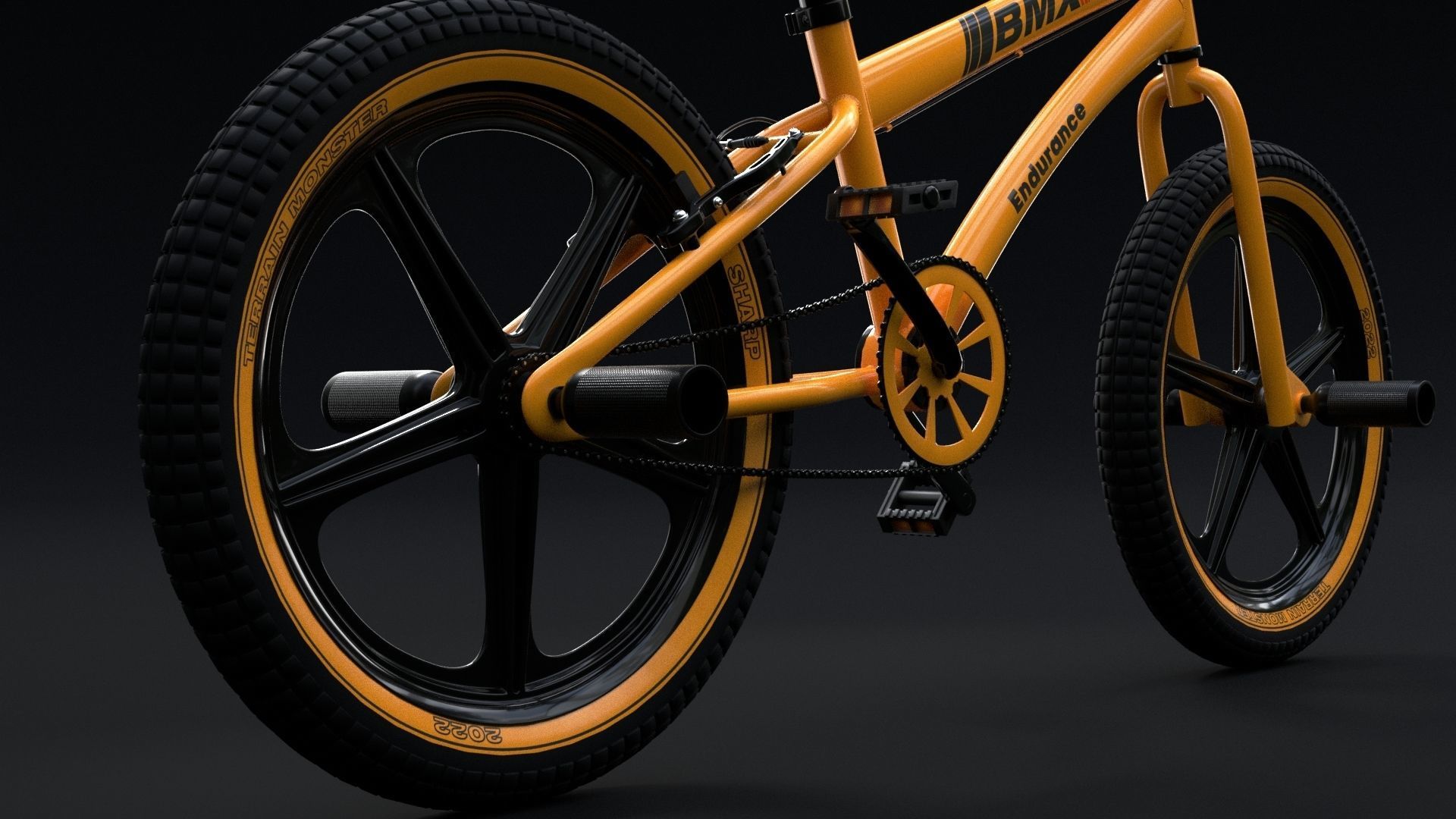 BMX Bike 3D model_3