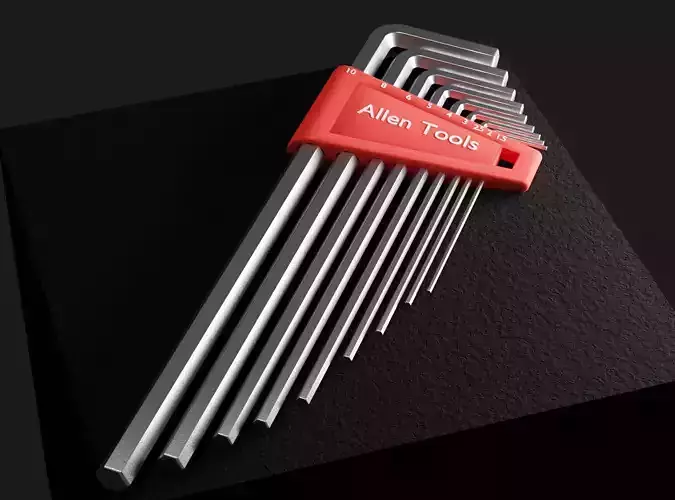 Allen key set - Long flat