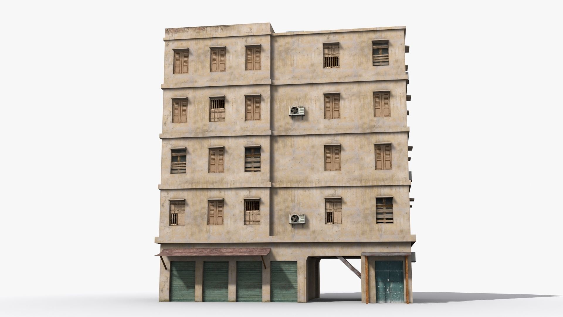 Arab Middle East Building x1 Low-poly 3D model_1