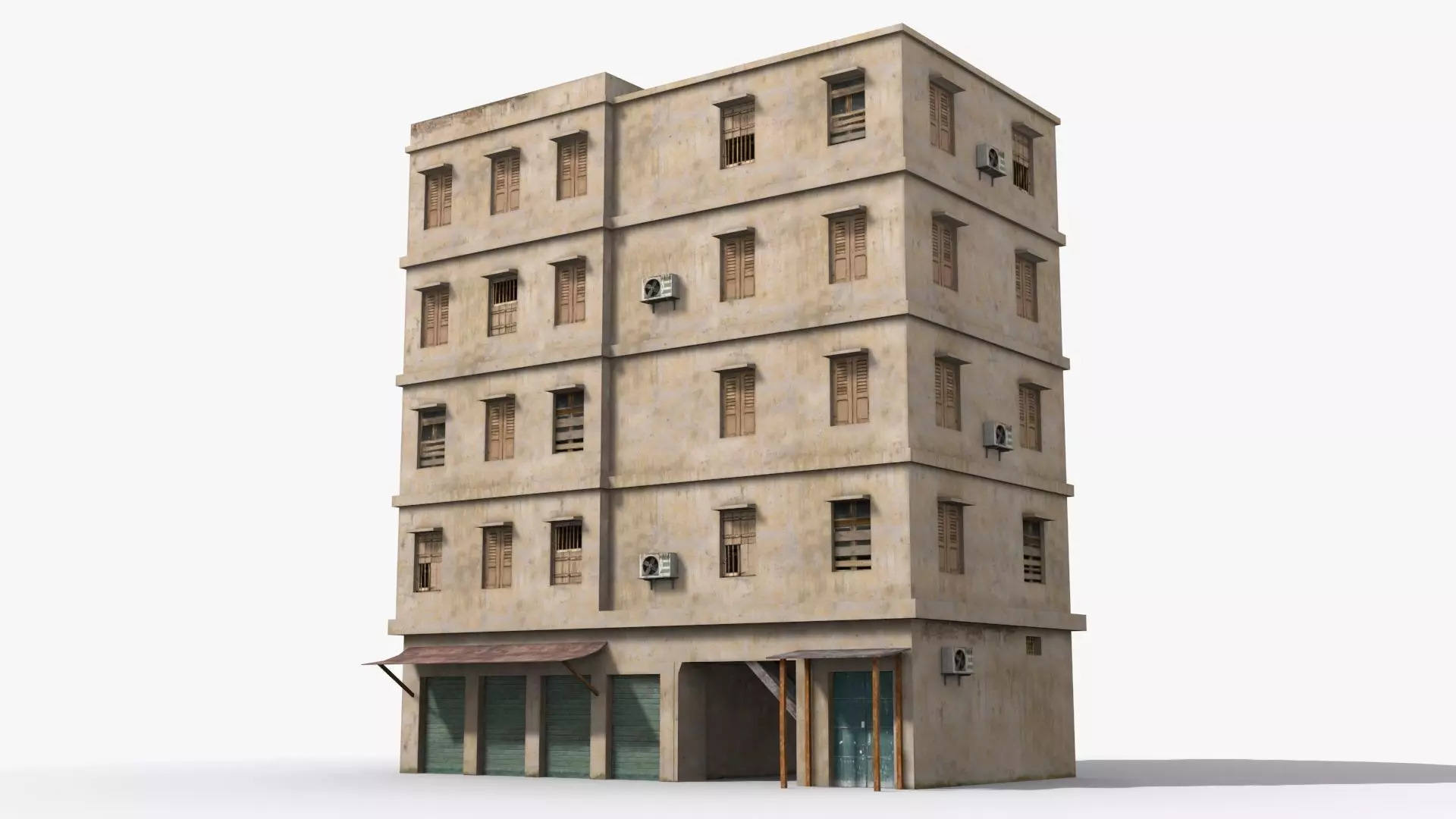 Arab Middle East Building x1 Low-poly 3D model_0