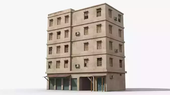 Arab Middle East Building x1 Low-poly 3D model