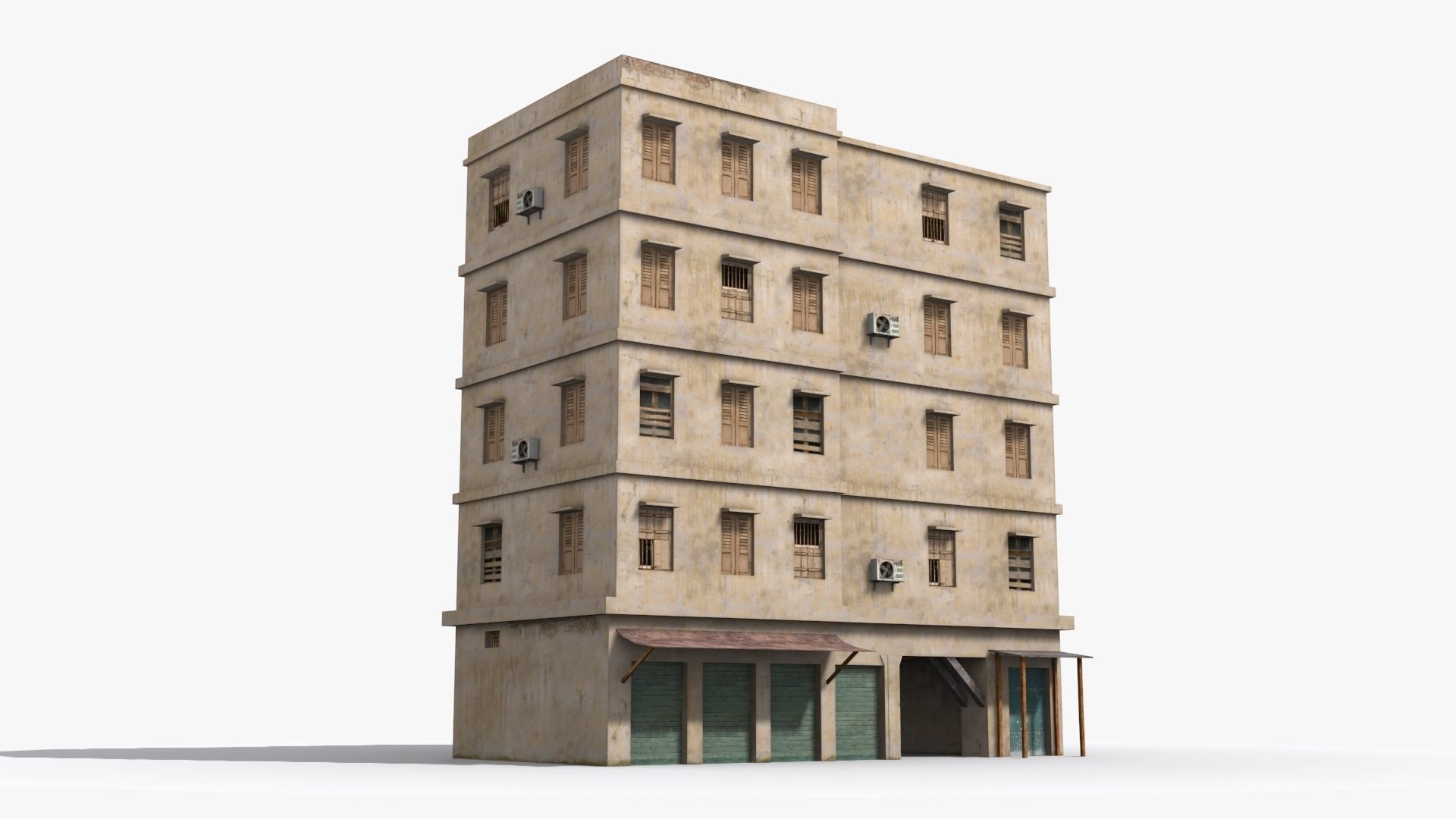 Arab Middle East Building x1 Low-poly 3D model_2