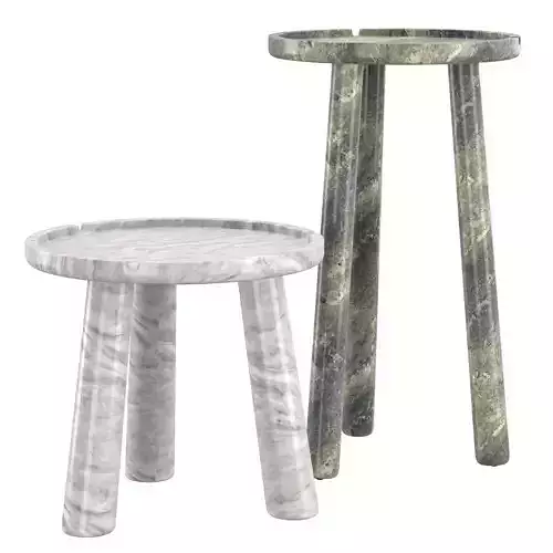 Stone round coffee table