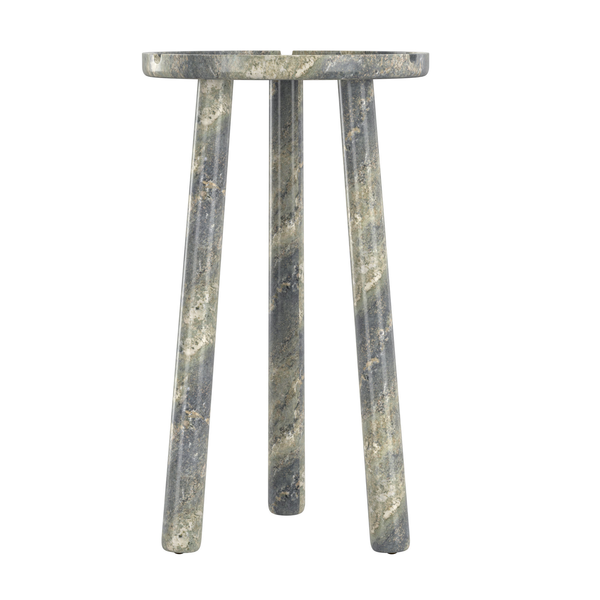 Stone round coffee table 3D model_2