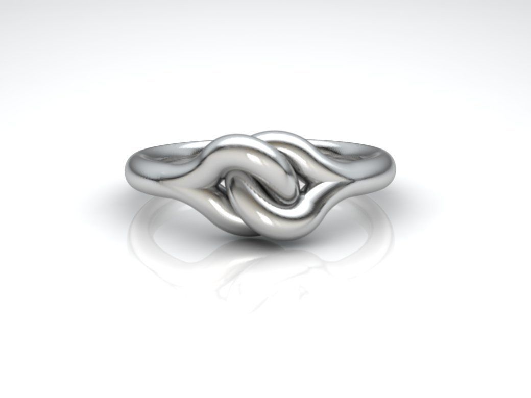 KNOT RING  3D print model_1