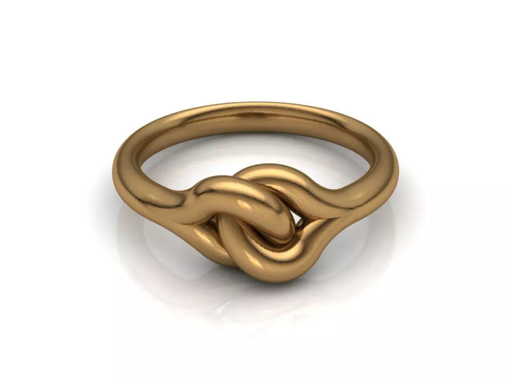 KNOT RING  3D print model_0