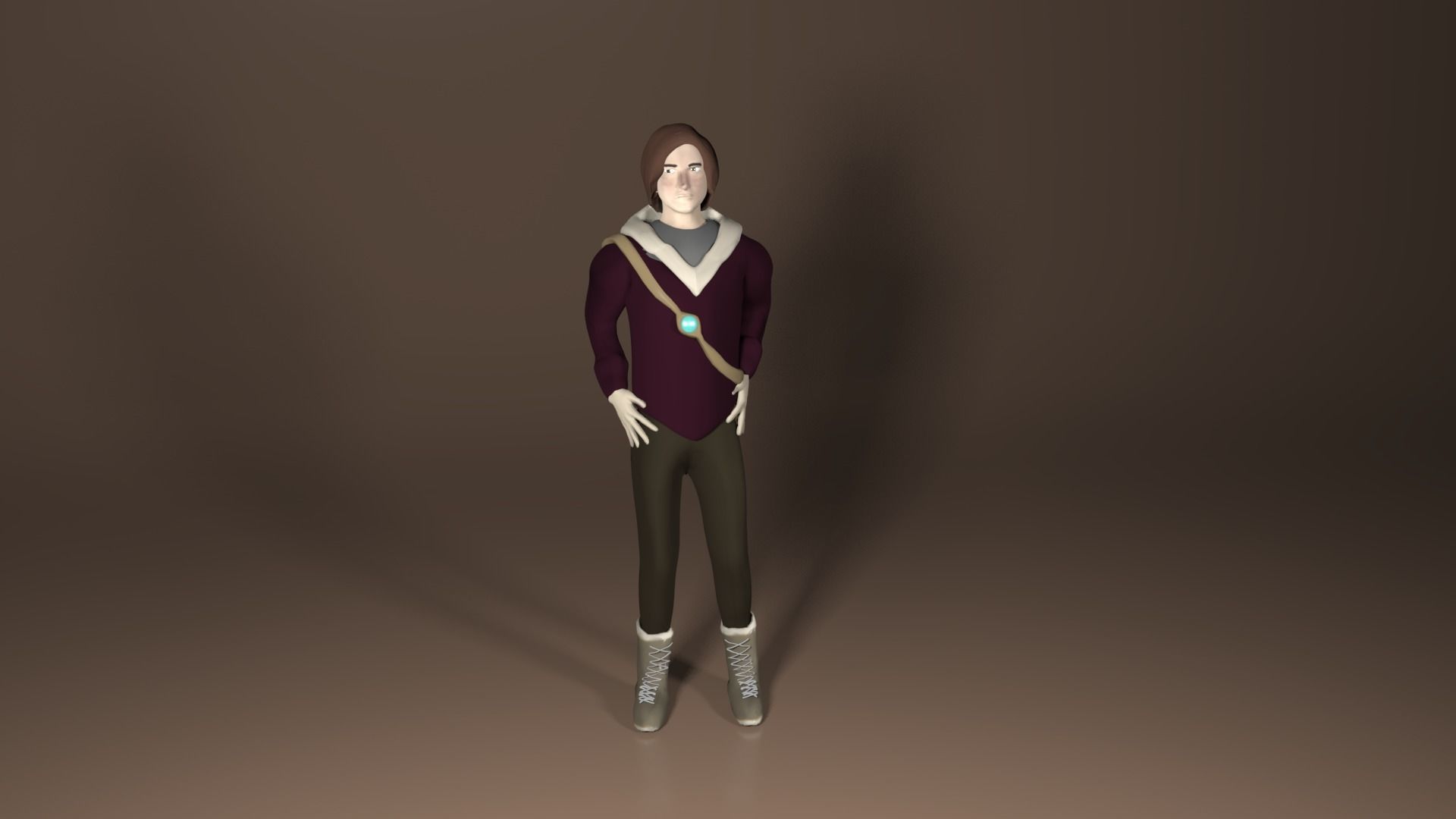Richard Mason Character Model 3D RIGGED Low-poly 3D model_2