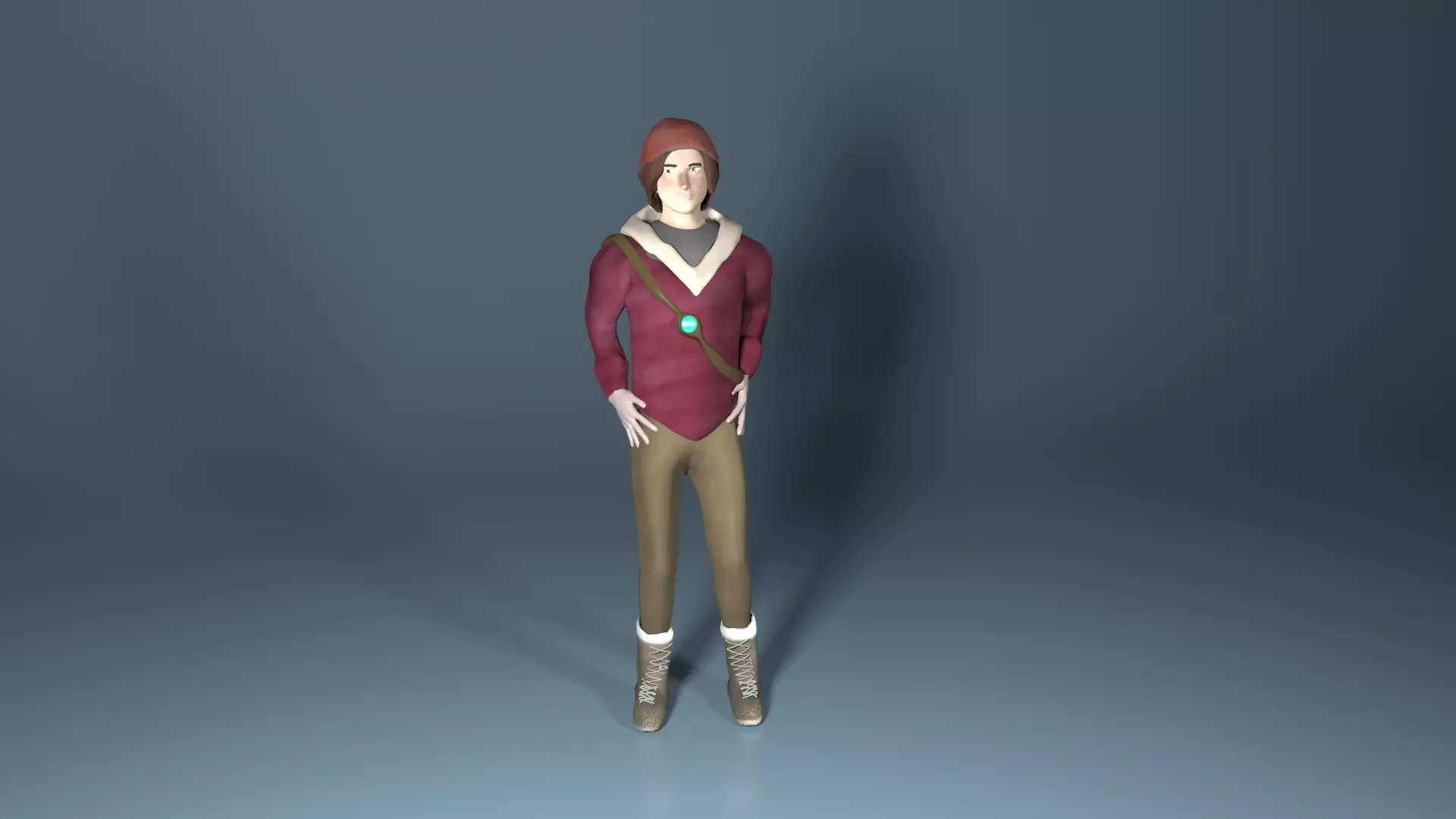 Richard Mason Character Model 3D RIGGED Low-poly 3D model_0