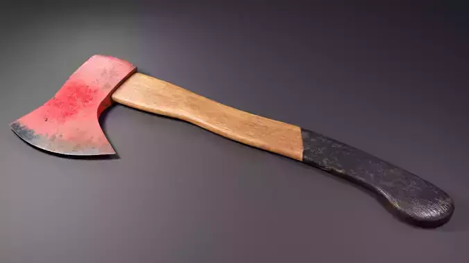 Realistic used Axe PBR 3D model