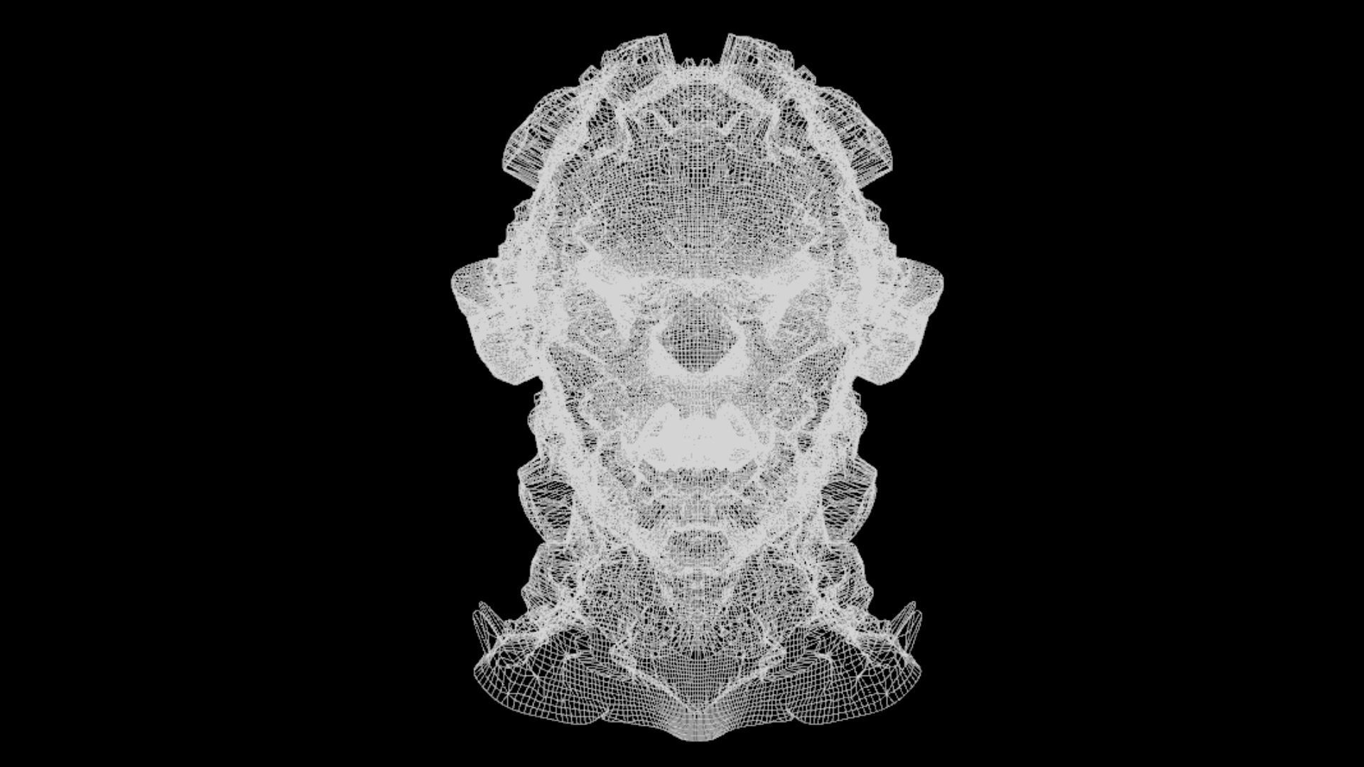 Sci-Fi Helmet Space Astronaut Character Robot 42 3D model_7