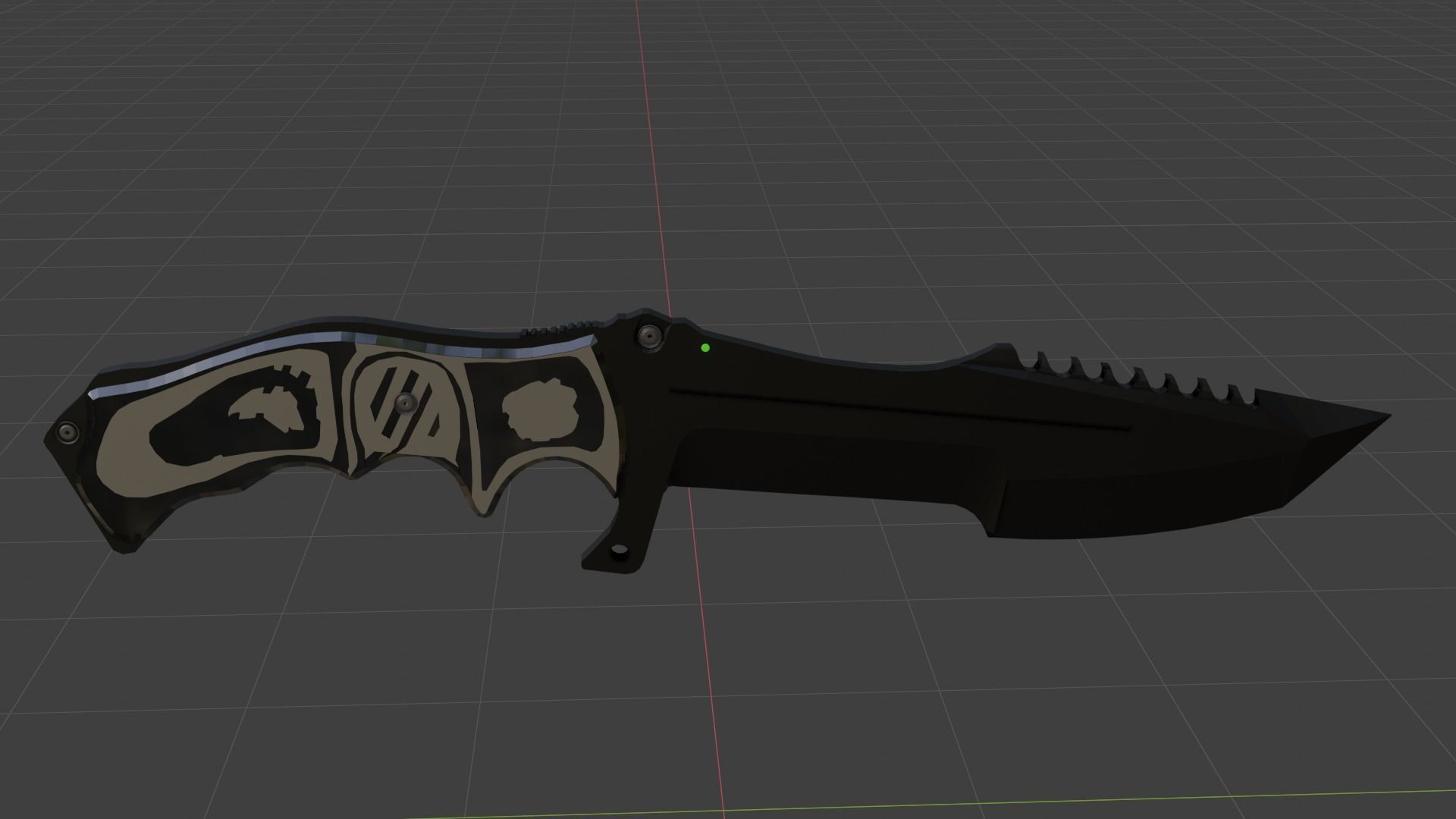 3D model Hustman knife cs go VR / AR / low-poly | CGTrader