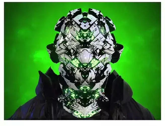 Sci-Fi Helmet Space Astronaut Character Robot 41