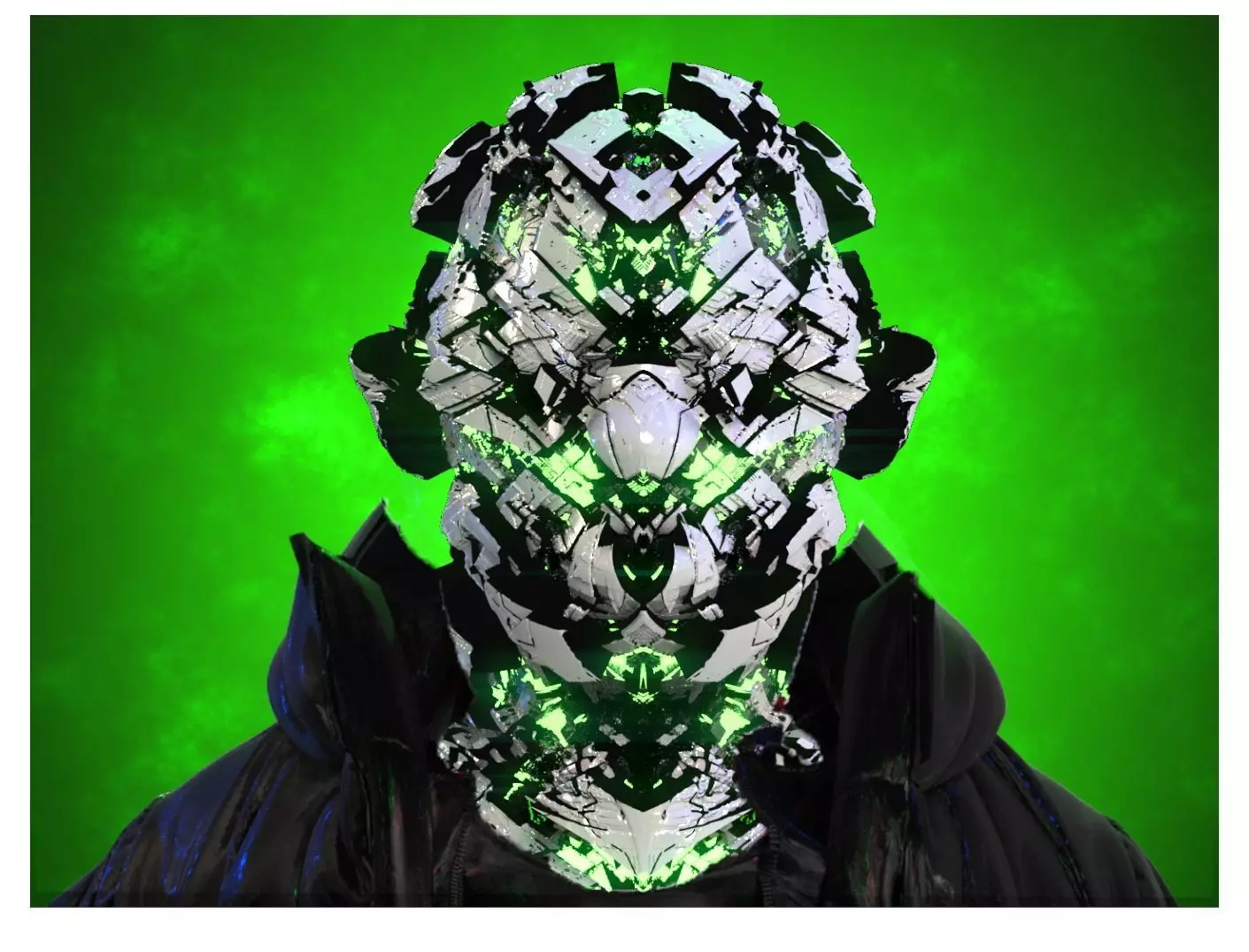 Sci-Fi Helmet Space Astronaut Character Robot 41 3D model_0