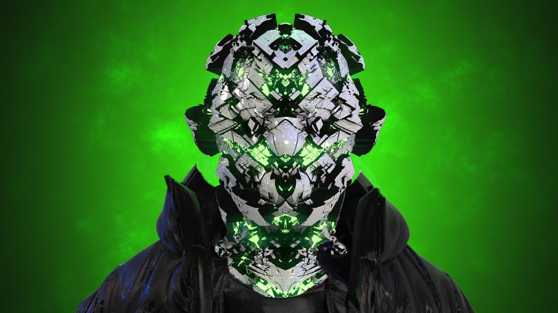 Sci-Fi Helmet Space Astronaut Character Robot 41 3D model_1