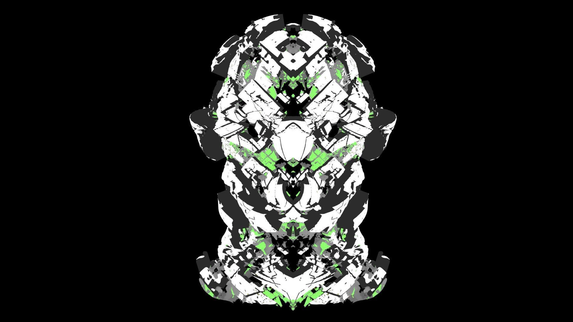 Sci-Fi Helmet Space Astronaut Character Robot 41 3D model_4