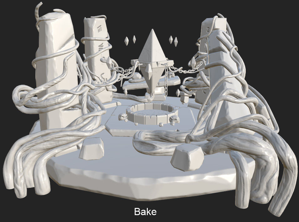 Magic Crystal Low-poly 3D model_24