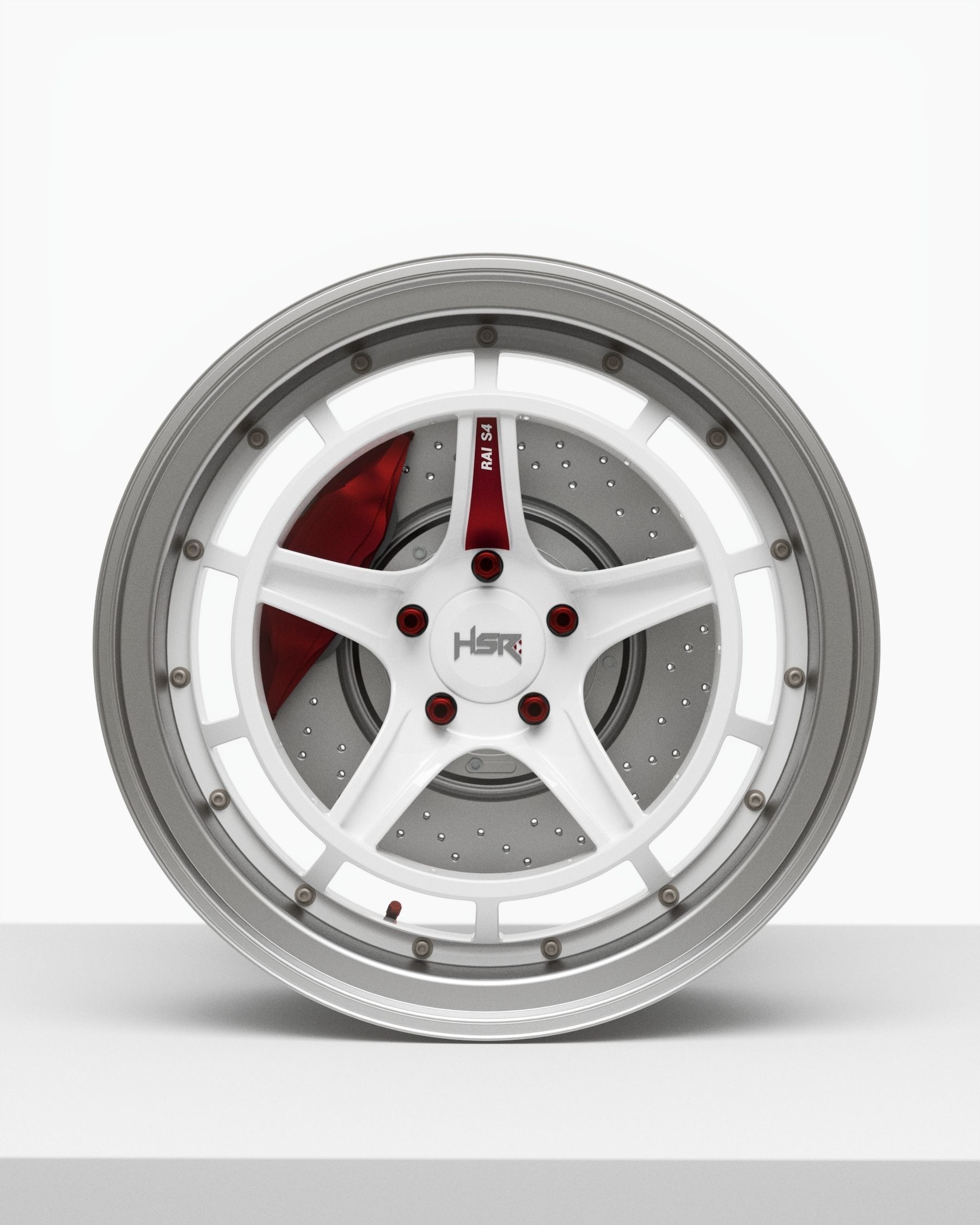 HSR Rai S4 3 Piece Rims wheels 3D model_1