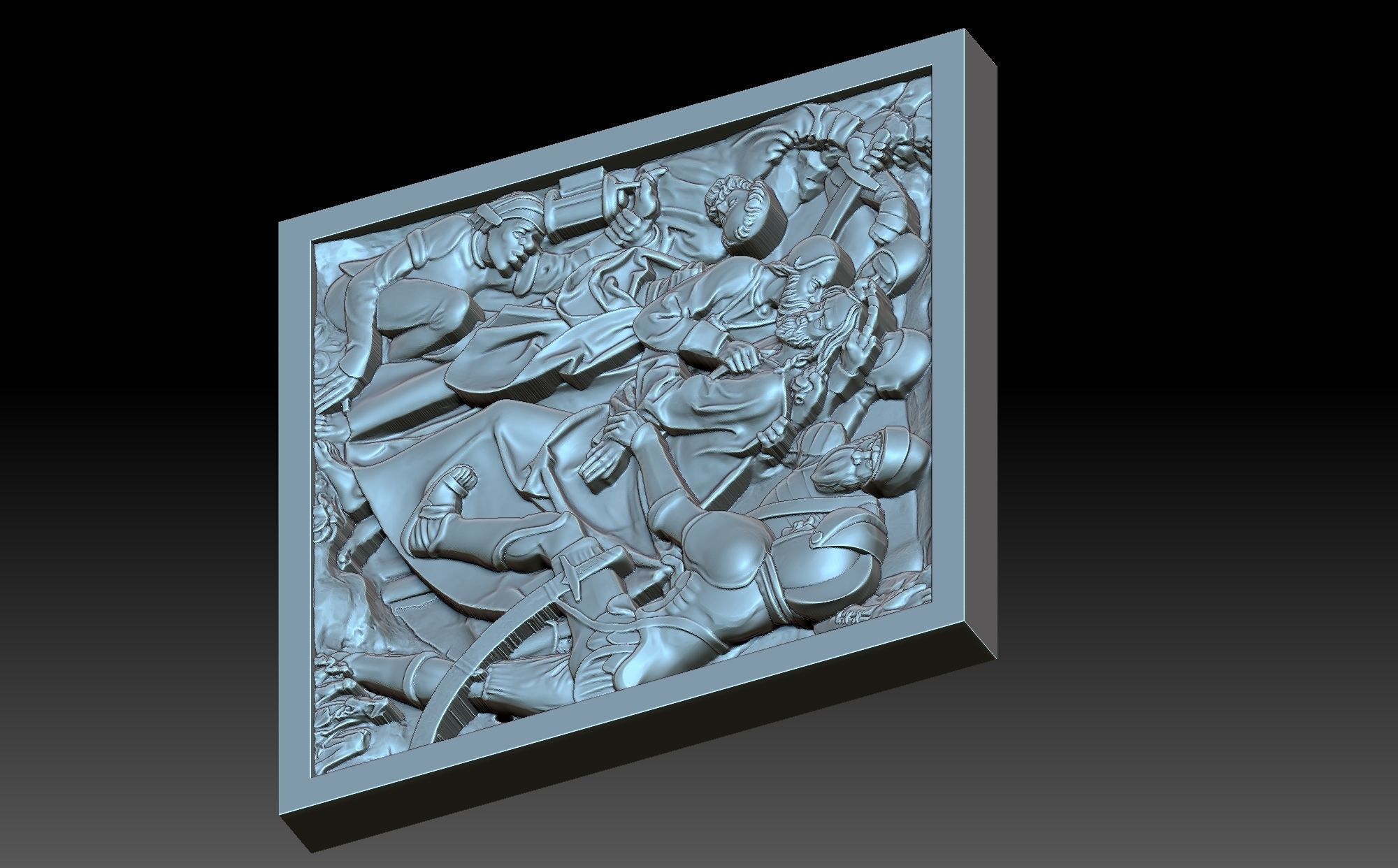 Judas kiss 3D print model_5