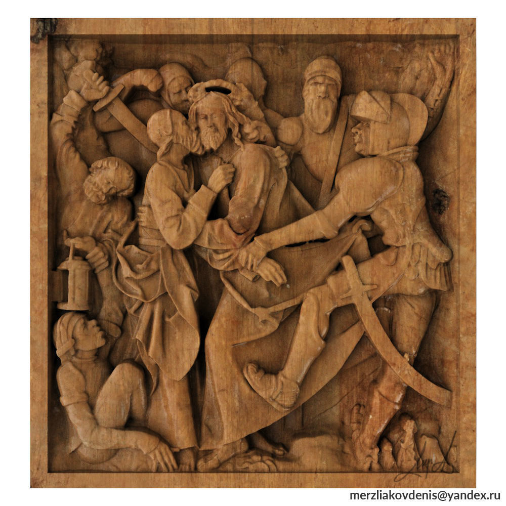 Judas kiss 3D print model_6