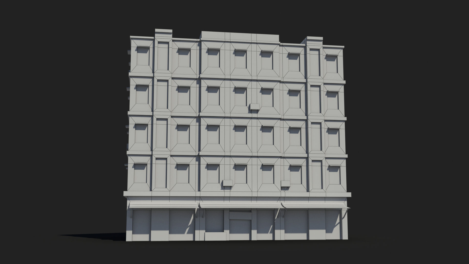 Arab Middle East Building x8 Low-poly 3D model_7