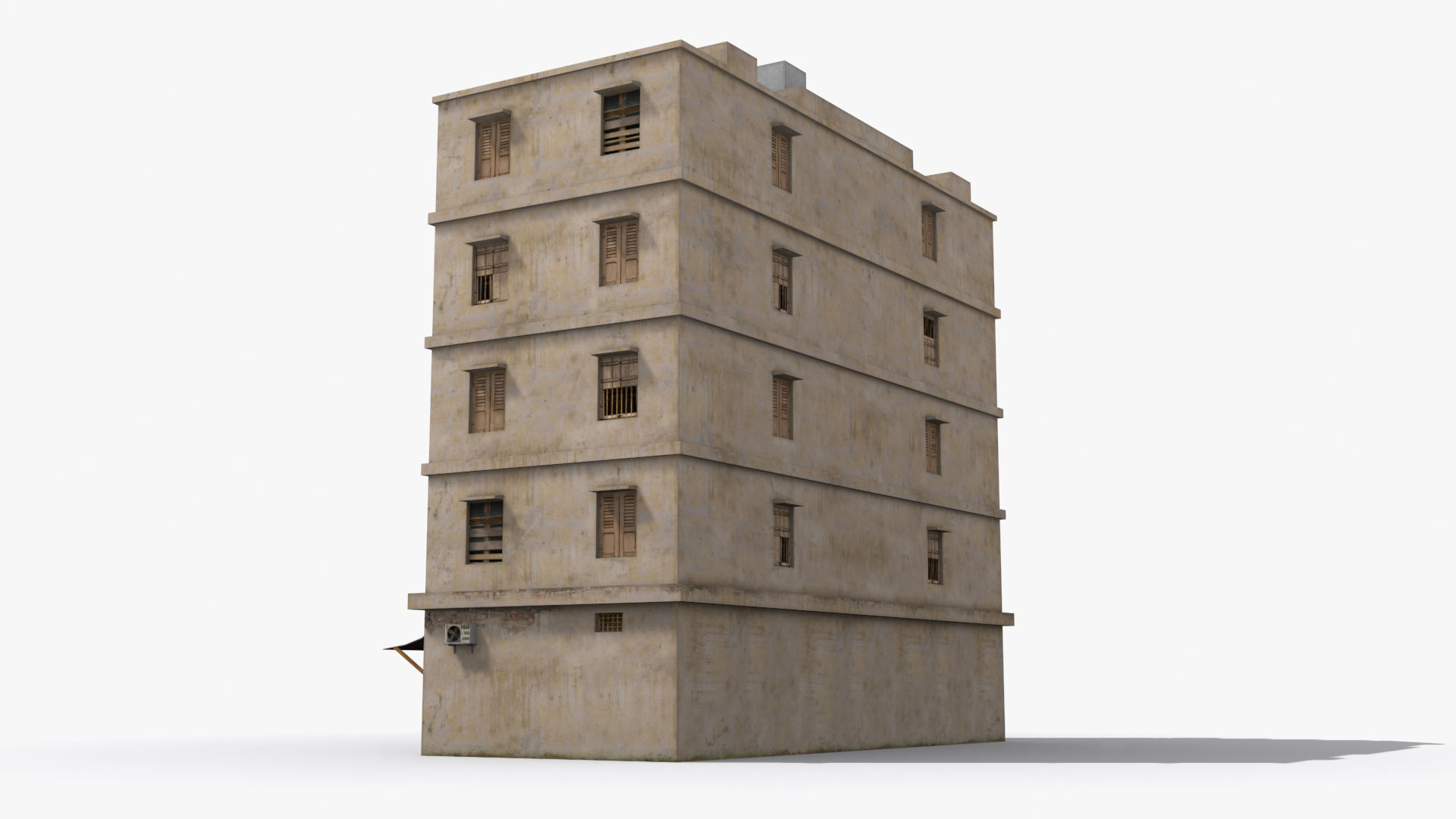 Arab Middle East Building x8 Low-poly 3D model_3