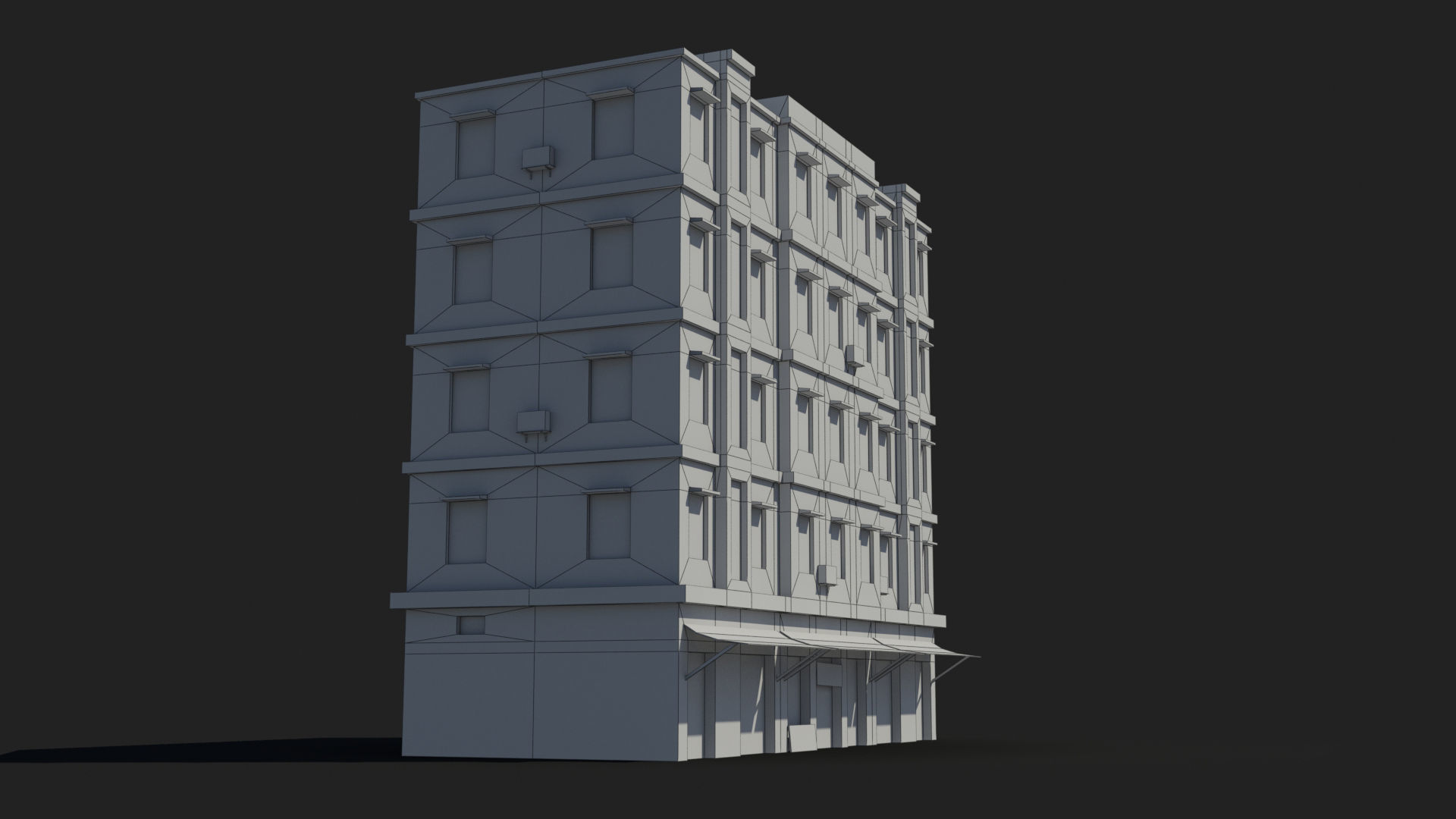 Arab Middle East Building x8 Low-poly 3D model_10