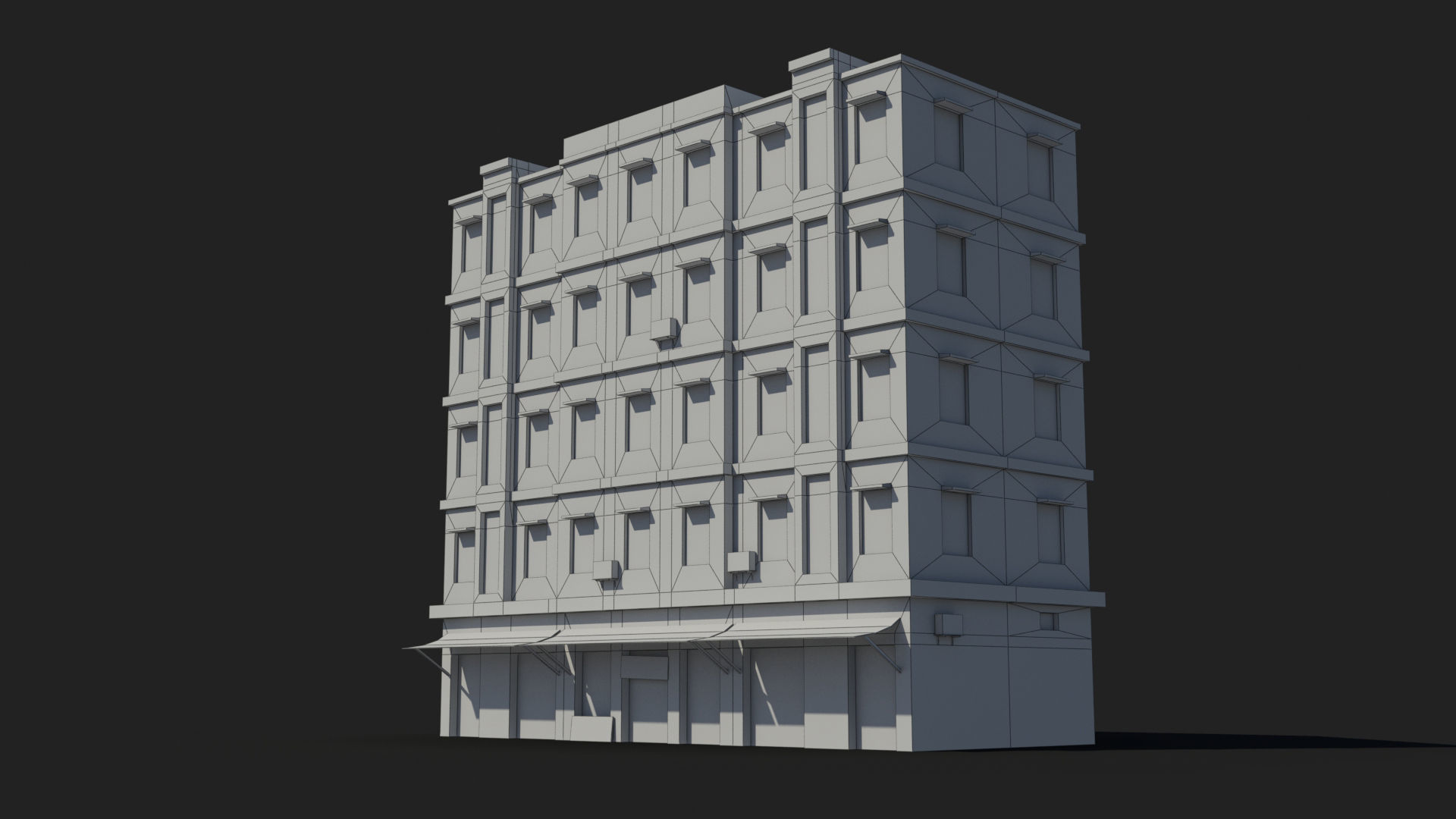 Arab Middle East Building x8 Low-poly 3D model_8