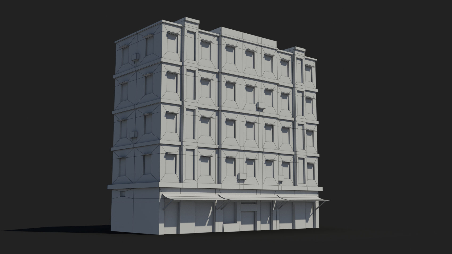 Arab Middle East Building x8 Low-poly 3D model_6