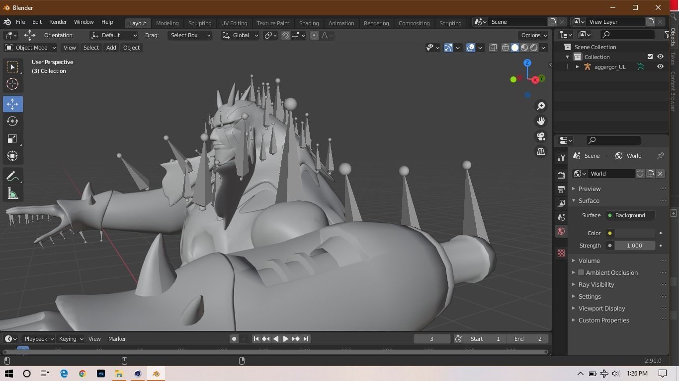 Ultimate Aggergor Ben 10 Ultimate alien 3d Model 3D model_5