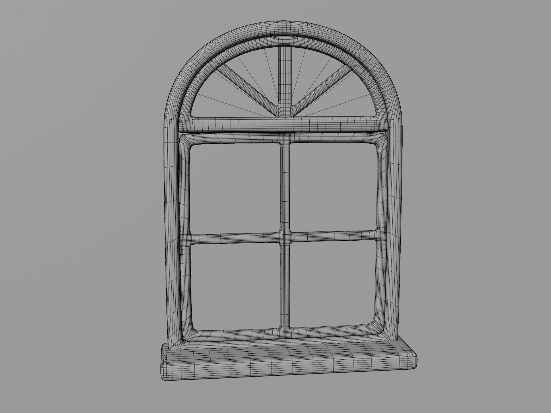 Cartoon Window 13a 3D model_11
