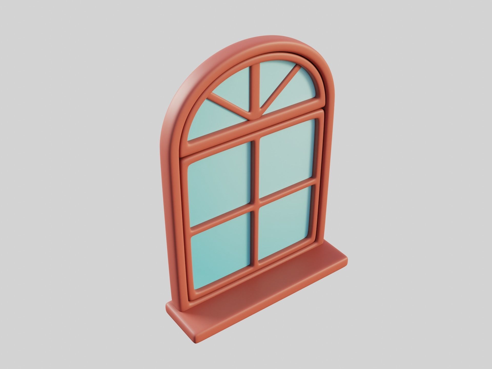 Cartoon Window 13a 3D model_10