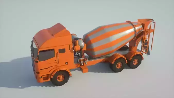  Concrete Mixer Turck model 3D model