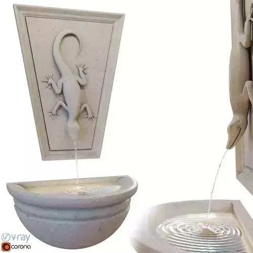 Lizard Stone Water Feature - Fountain