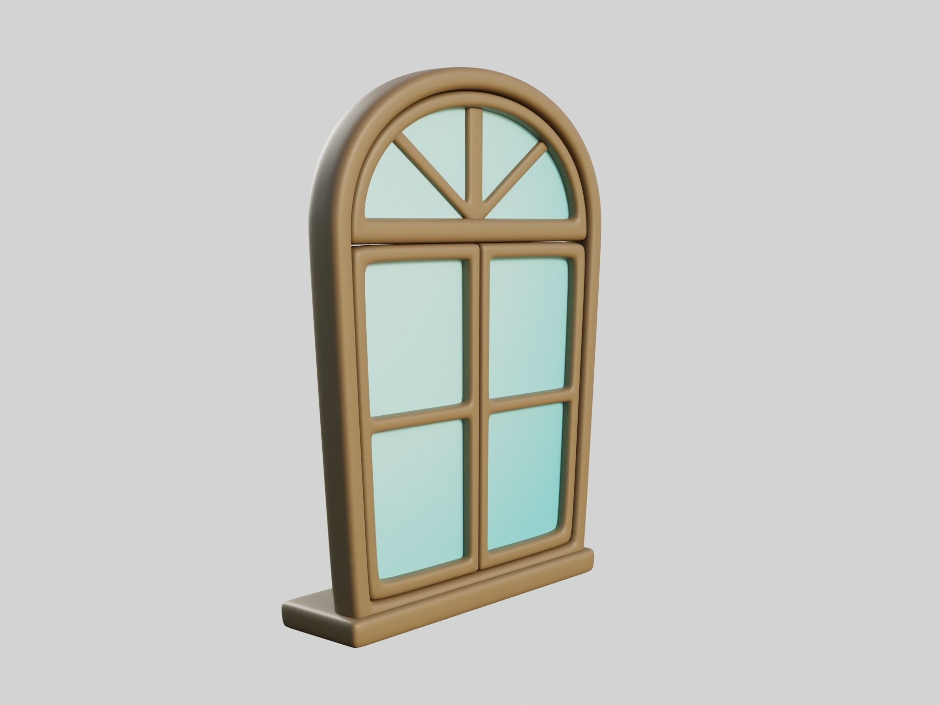 Cartoon Window 14b 3D model_6