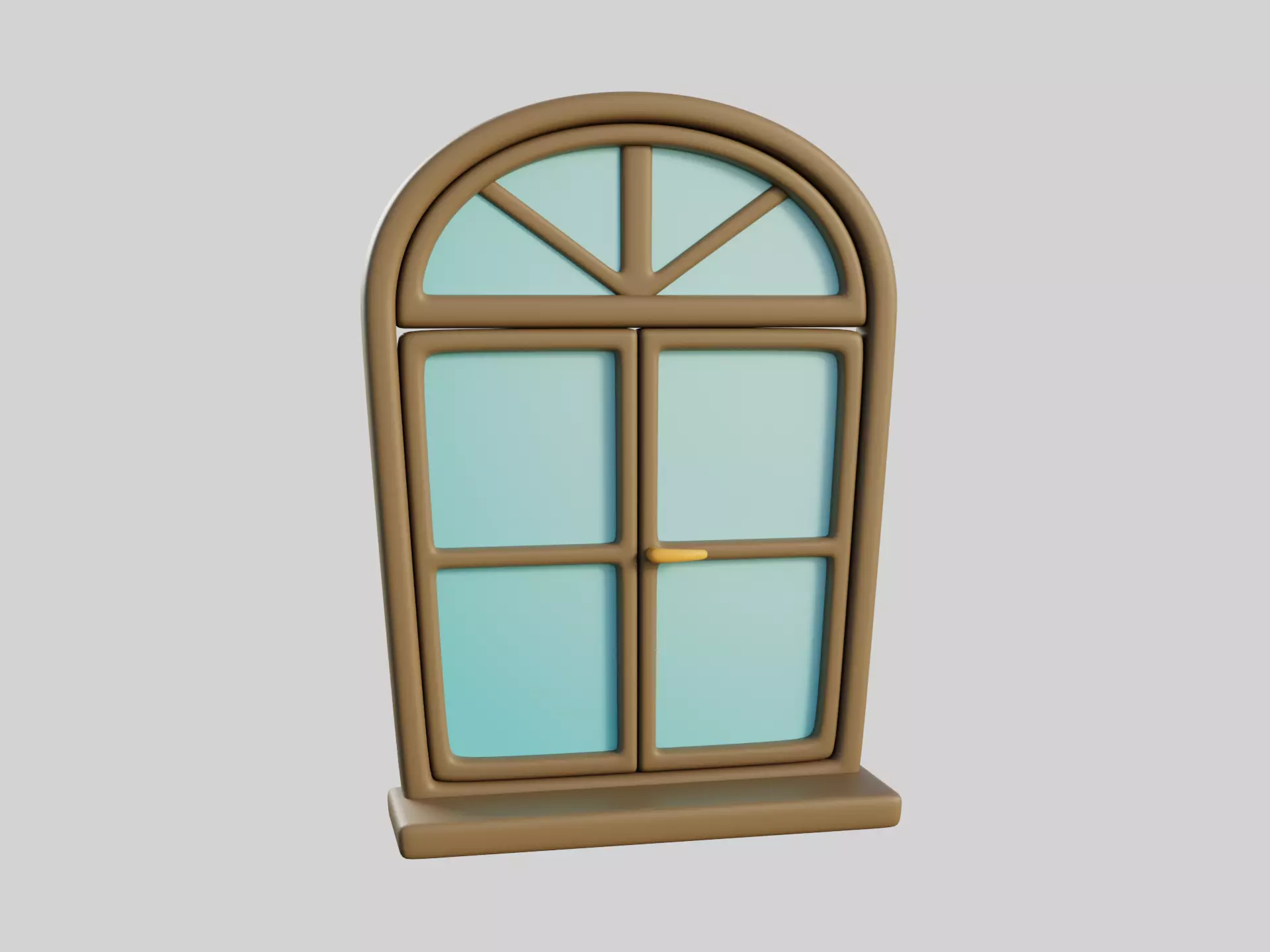Cartoon Window 14b 3D model_0