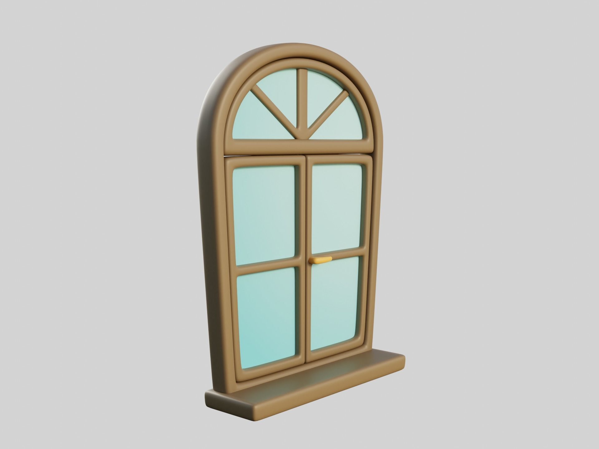 Cartoon Window 14b 3D model_1