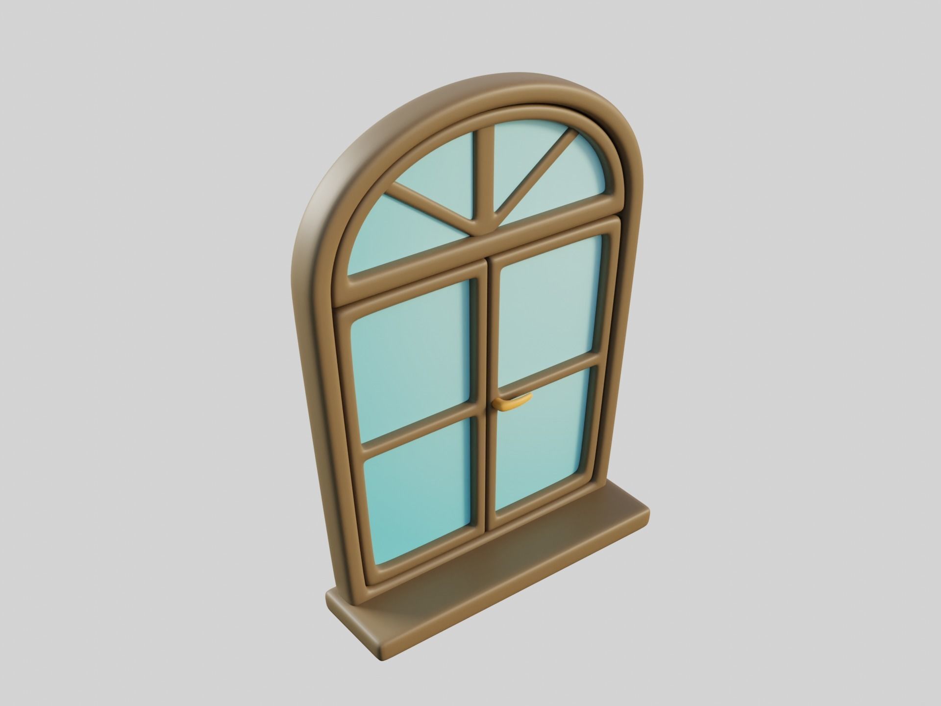 Cartoon Window 14b 3D model_10
