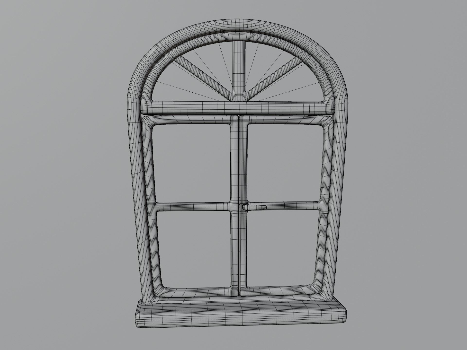 Cartoon Window 14b 3D model_11
