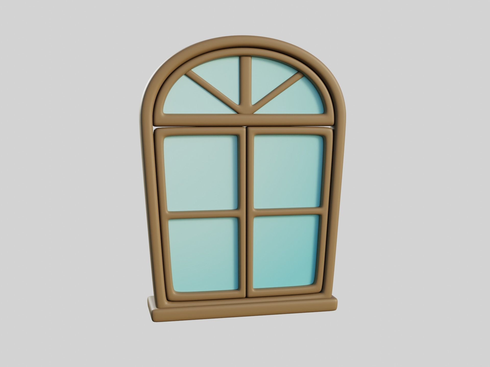 Cartoon Window 14b 3D model_5