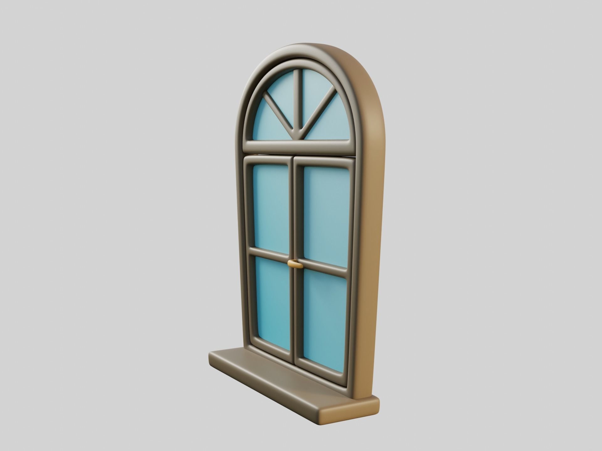 Cartoon Window 14b 3D model_8