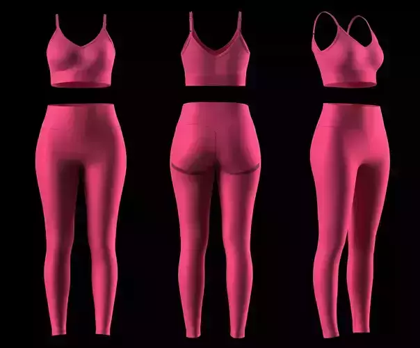 Bra and Legging 3d Model