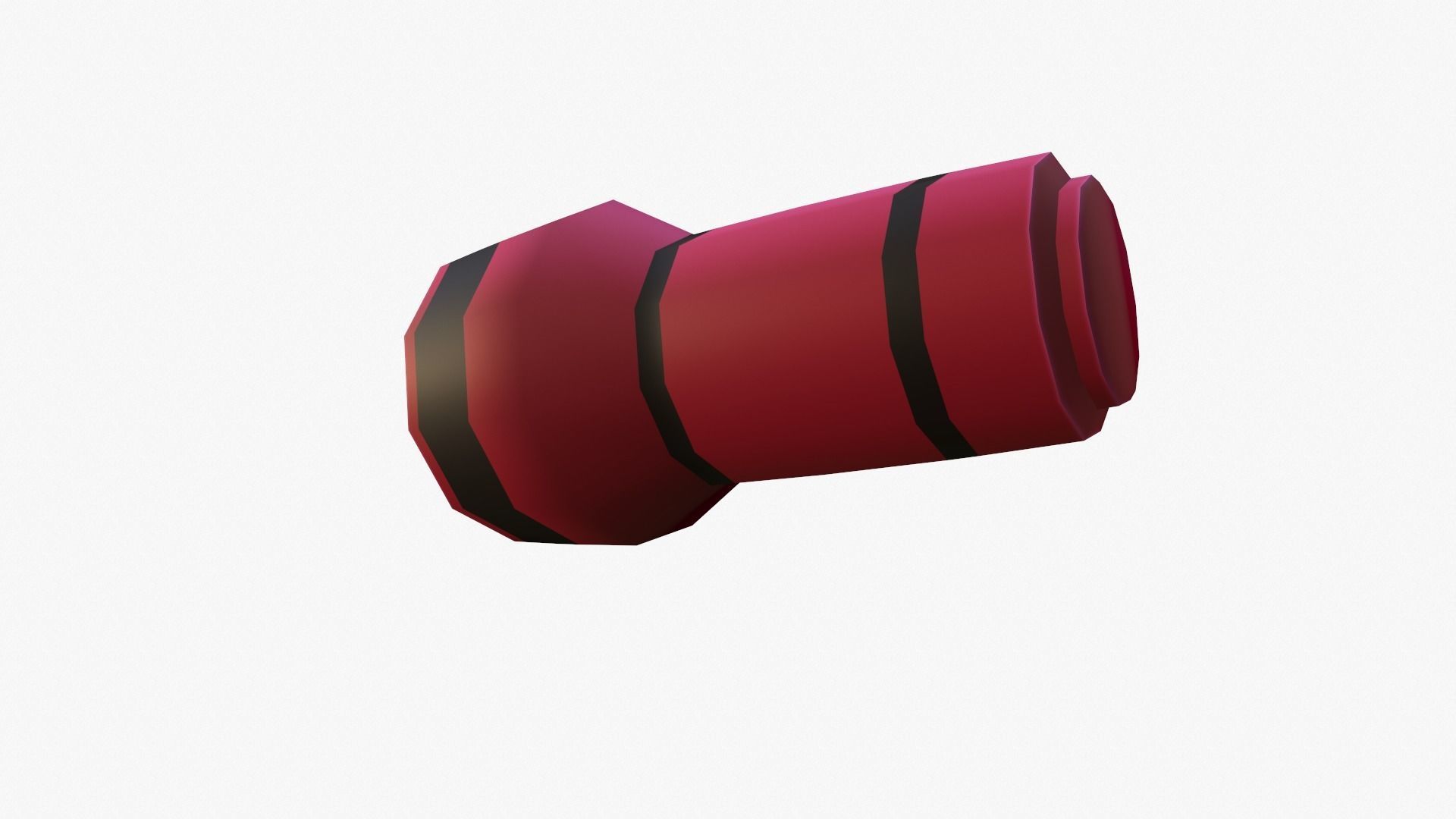 Cartoon Flashlight Low-poly 3D model_2