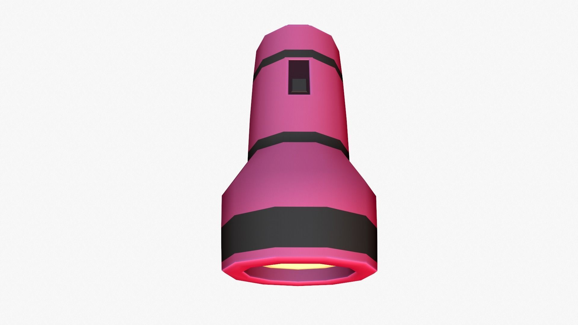 Cartoon Flashlight Low-poly 3D model_6