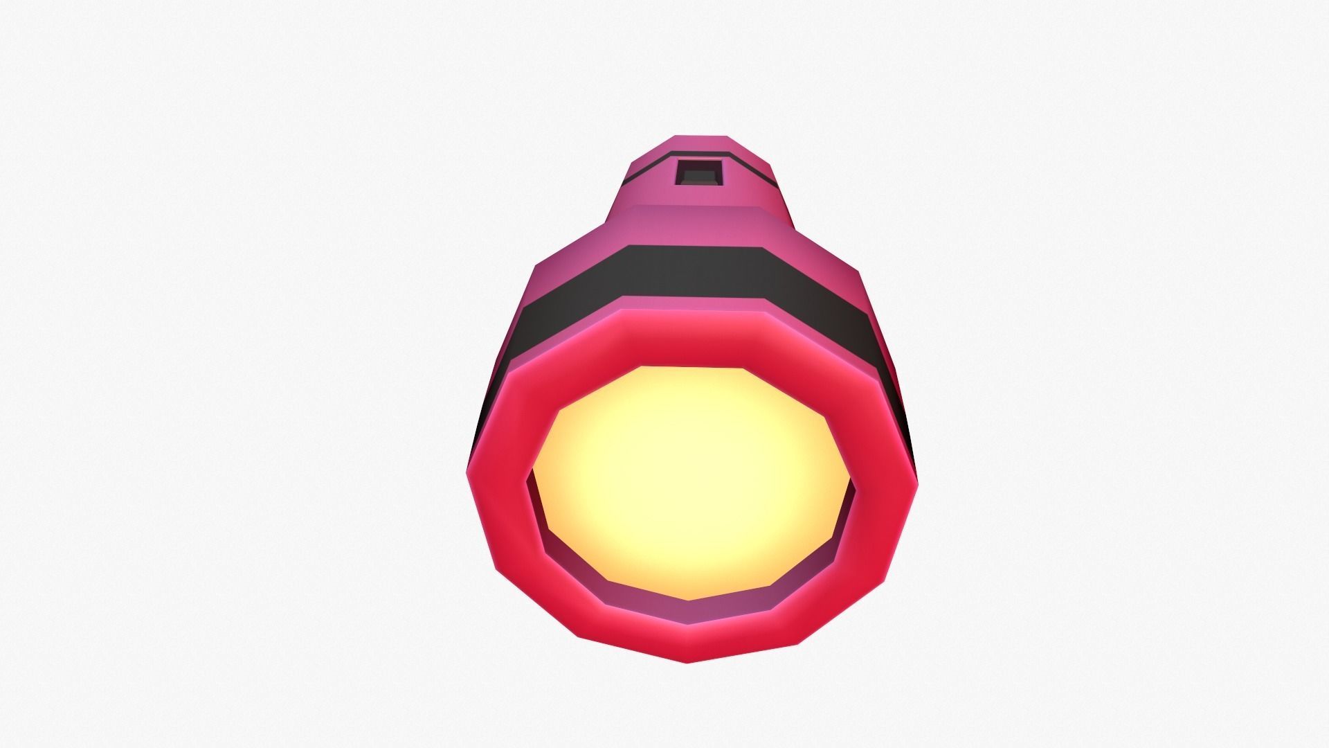 Cartoon Flashlight Low-poly 3D model_5