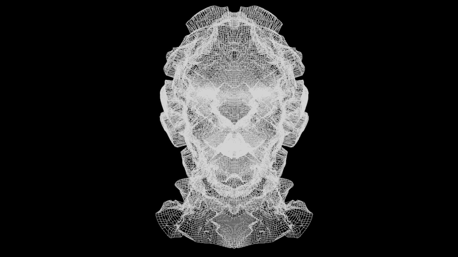 Sci-Fi Helmet Space Astronaut Character Robot 37 3D model_7