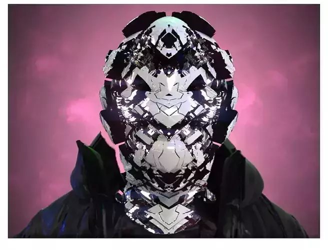 Sci-Fi Helmet Space Astronaut Character Robot 37 3D model Sci-Fi Helmet Space Astronaut Character Robot 37 3D model