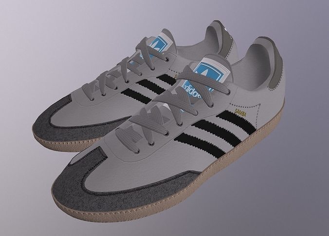 ADIDAS SAMBA SHOES PBR Low-poly 3D model