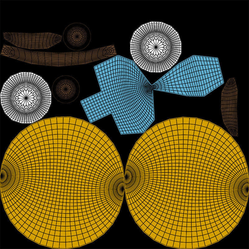 10 Emoticon Yellow Ball Pack 3D model_41